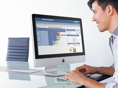 Image of Person interacting with Dashboard